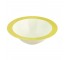 SERVING BOWL-White W/Bold Yellow Rim