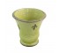 CERAMIC PLANTER-Celedon W/Fleur De Lis