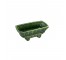 PLANTER-Green Ceramic Rect-Curled Feet