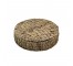 BASKET-W/Lid-Circular-Woven Wicker