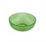 DECORATIVE BOWL-Green Ribbed Glass