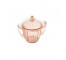 CANDY DISH-Vintage Pink Glass W/Ears & Lid