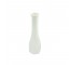 VASE-White Milk Glass Fluted w/Geometric Design