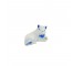 FIGURINE-Ceramic White/Blue Cat