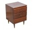 NIGHTSTAND-(3) Drawer-Mid Century-Walnut