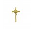 CRUCIFIX-White Plastic W/Gold Christ