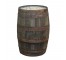 WHISKEY BARREL-Rustic W/Rusted Bands