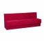 BANQUETTE-Red Tufted Back Velvet