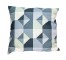 PILLOW-THROW-White/Blue/NavyBlue Squares