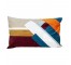 PILLOW-THROW-Rect.-Blue/Beige/Brn/Red