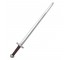 SWORD-Silver Plastic W/Brown Handle