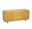 OFFICE CONSOLE-Clear Maple W/(2)Drawers & (2)Doors