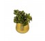 PLANT-Potted Faux Eucalyptus-Gold Planter