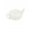 TEAPOT-Flat Round Ceramic White