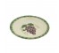 PLATE-Grapes Centered w/Green Sponge Boarder