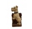 FIGURINE-SCOTTISH TERRIOR W/FENCE-HOLDER ON BACK