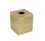 TISSUE BOX-Cube-Gold Mercury