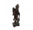 SCULPTURE-Carved Wood Chinese Man w/Fish on Rope
