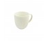 MUG-White Ribbed Ceramic