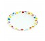 PLATE-Dinner-Multi Colored Polka Dot Border