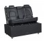 BACK SEAT OF MINI VAN-Black on Base W/Casters