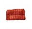 PILLOW-Throw/Red & Gold Tufted Chenille