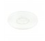 PLATE-Dinner-Ribbed Glass w/Pressed Leaf Center
