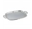 TRAY-Serving- Silver Oblong W/Handles & Traditional Engraving