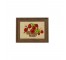 NEEDLEPOINT-Red Flowers in Basket