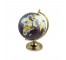 GLOBE-Desktop Globe w/Gold Base