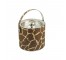 ICE BUCKET-Giraffe Print & Chrome