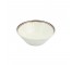 Bowl -White W/Red & Black Stripe-5.25"D