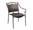 CHAIR-ARM-Brown Woven Seat & Back-Brown Metal