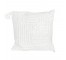 THROW PILLOW-Cream W/Raised Geometric Design