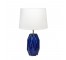 TABLE LAMP-Navy Ceramic Honeycomb