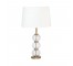 TABLE LAMP-(3)Clear Glass Spheres W/Brass Base