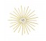 WALL ART-Gold Starburst w/Quartz Center