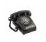 TELEPHONE-Rotary Black-"Wait for Dial Tone"-Multi Lines