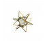 ORNAMENT-Moravian Star-Gold & Mirrored