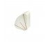 BOOKEND-White Marble w/(3) Gold Lines (Single)