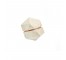 PAPERWEIGHT-Facated Beige Marble w/Copper Band