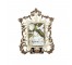 PICTURE FRAME-White Distressed Metal Ornate Scroll