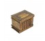 BOX-Faux Wood Books "Souvenir" W/LId