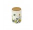 CANISTER-Vintage Ceramic w/Yellow Flowers & Cork Lid (Small)