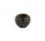 BUD VASE-African Carved Wood-Black w/Etchings