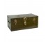 TRUNK/ FOOT LOCKER-Army Green w/Brass Buckles