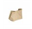 STORAGE POUCH-Beige Faux Leather w/Snap