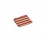 POT HOLDER-Retro Decorative Red & White Stripes