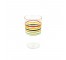 JUICE GLASS-Multi-Colored Stripes