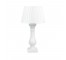 TABLE LAMP-White Painted Turned Wood